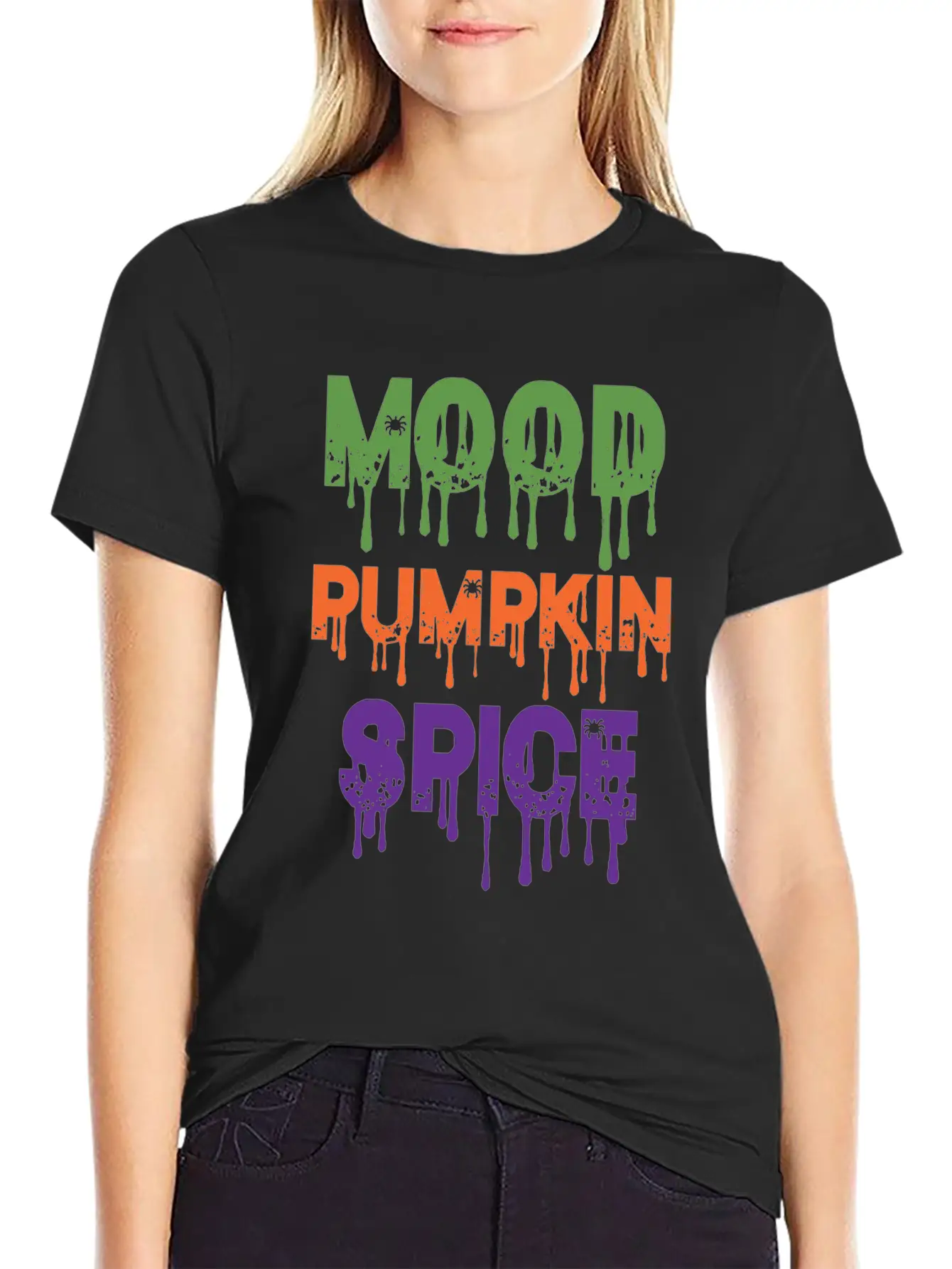 Mood Pumpkin Spice Relaxed Everyday Tee – Lightweight And Durable Cotton