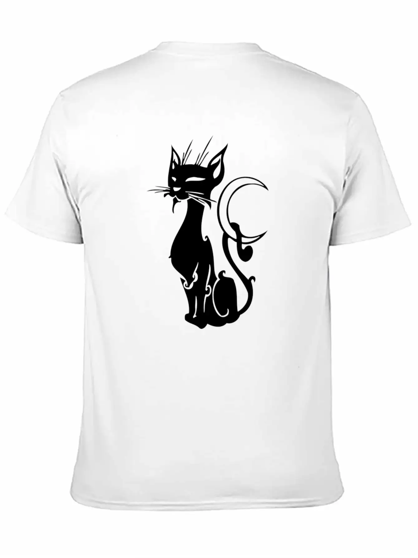 MOON CAT Basic Graphic T-Shirt – Daily Comfort In Soft Cotton