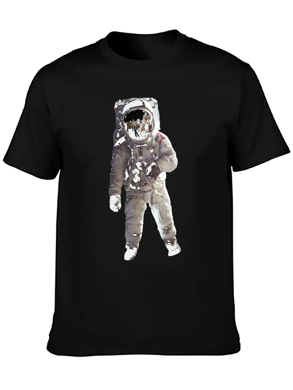 Moon Landing USA Space Astronaut Stylish Everyday T-Shirt – Unisex Basic Cotton Tee