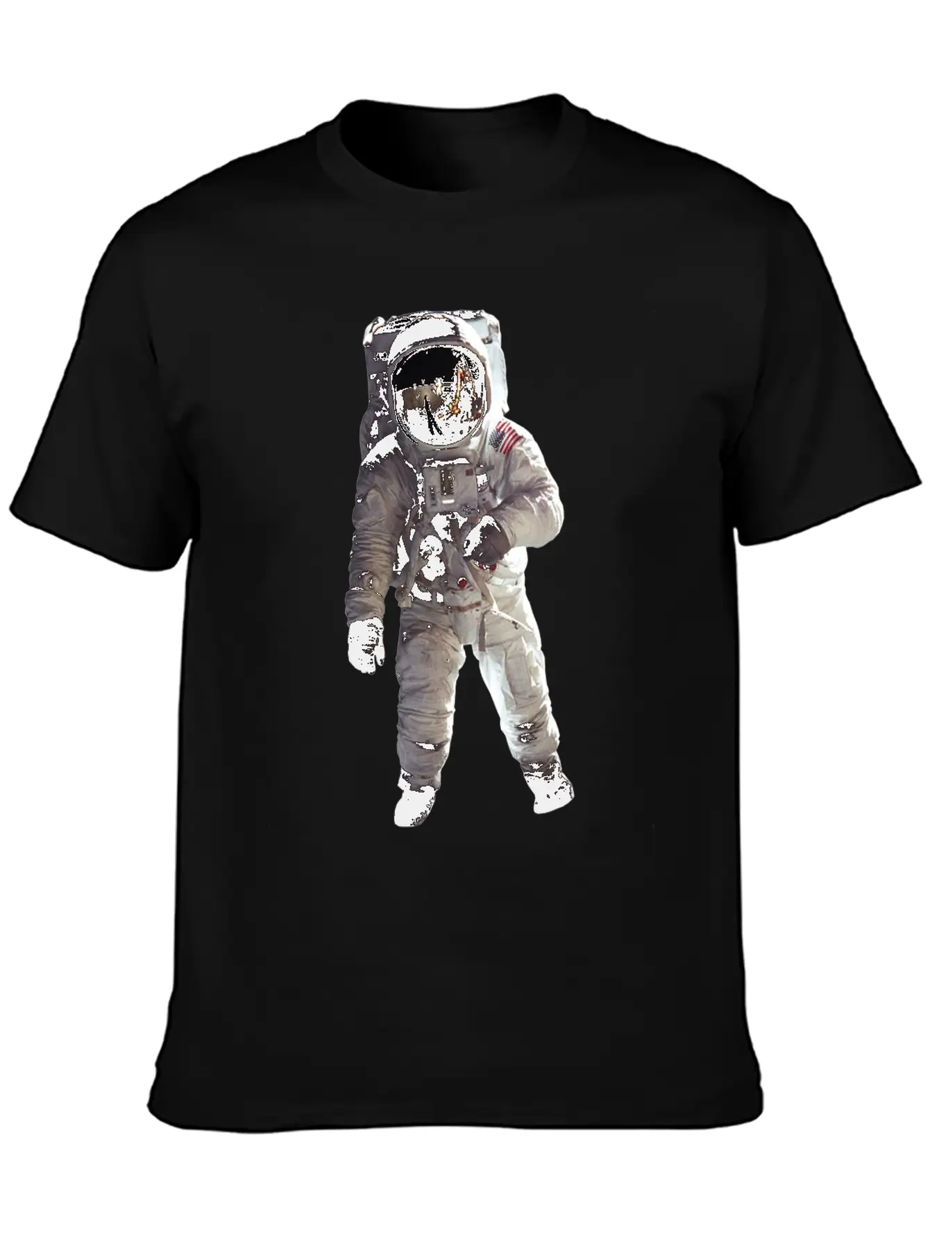 Moon Landing USA Space Astronaut Stylish Everyday T-Shirt – Unisex Basic Cotton Tee