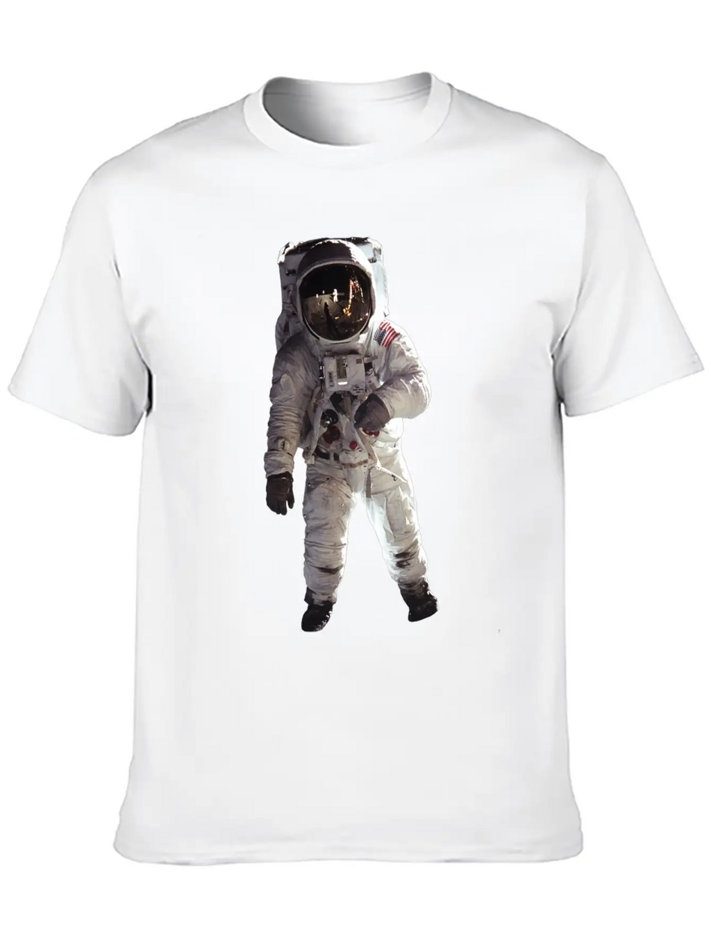 Moon Landing USA Space Astronaut Stylish Everyday T-Shirt – Unisex Basic Cotton Tee