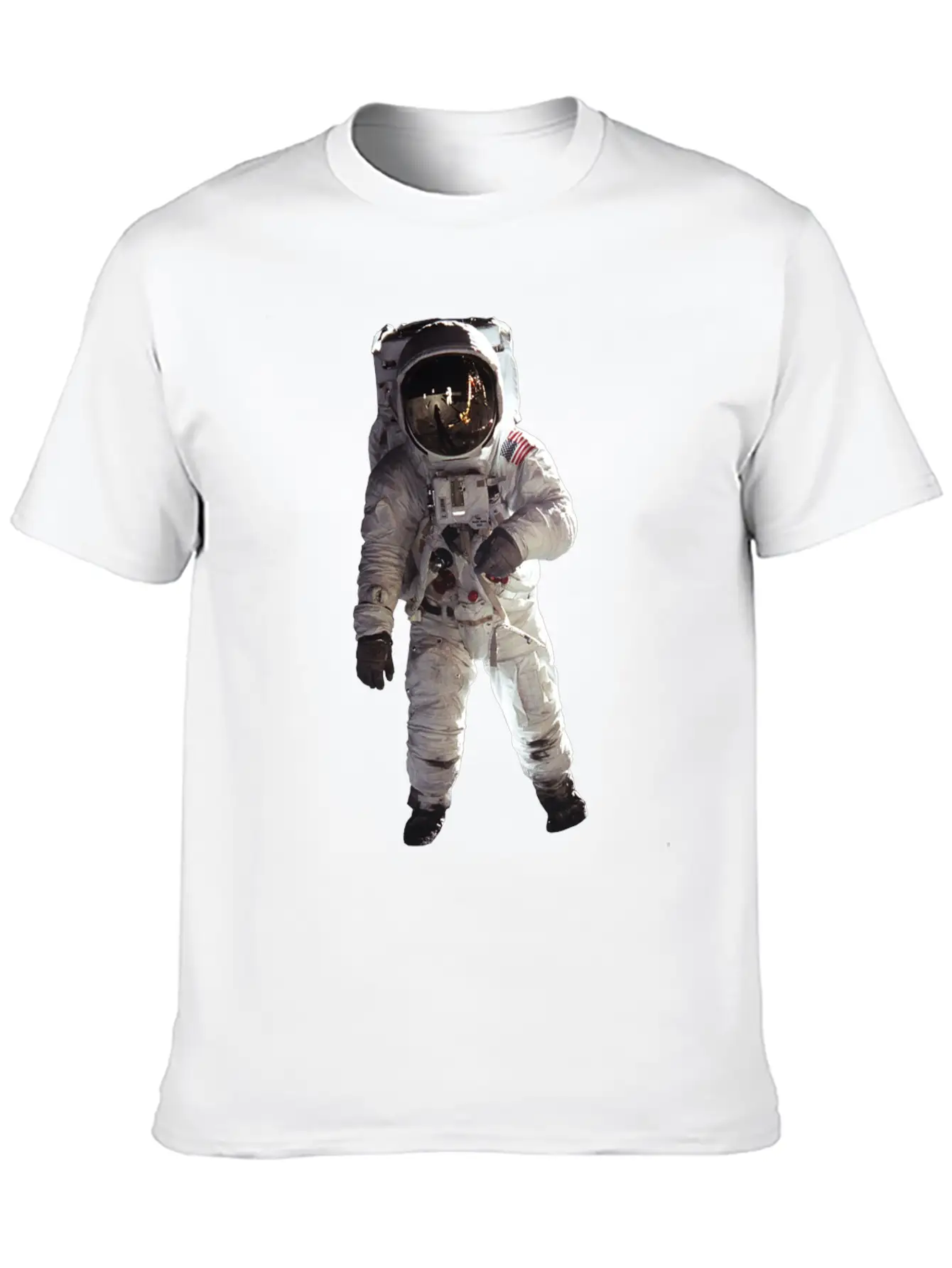 Moon Landing USA Space Astronaut Stylish Everyday T-Shirt – Unisex Basic Cotton Tee