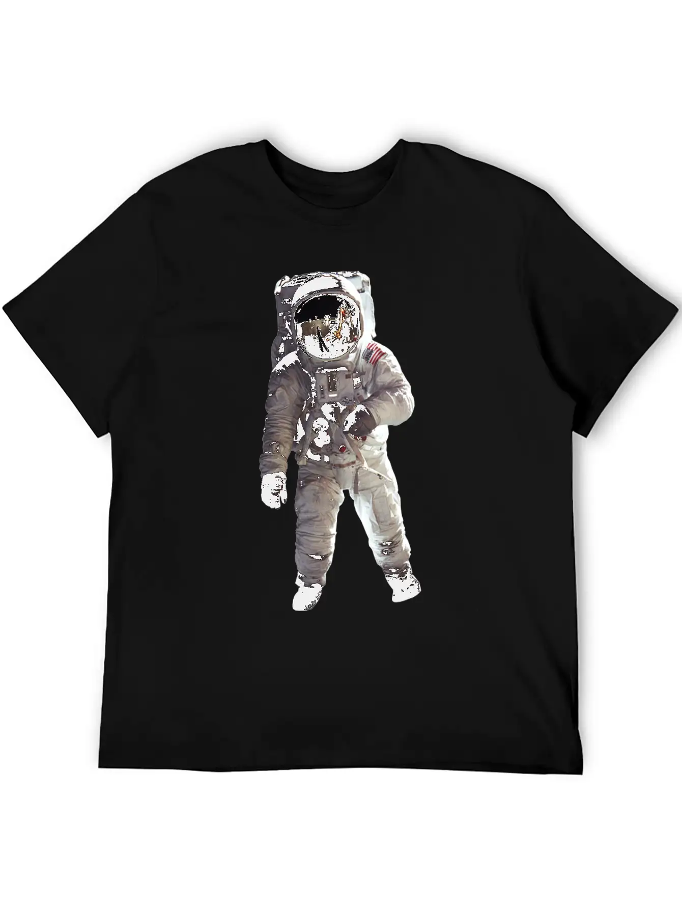 Moon Landing USA Space Astronaut Stylish Everyday T-Shirt – Unisex Basic Cotton Tee