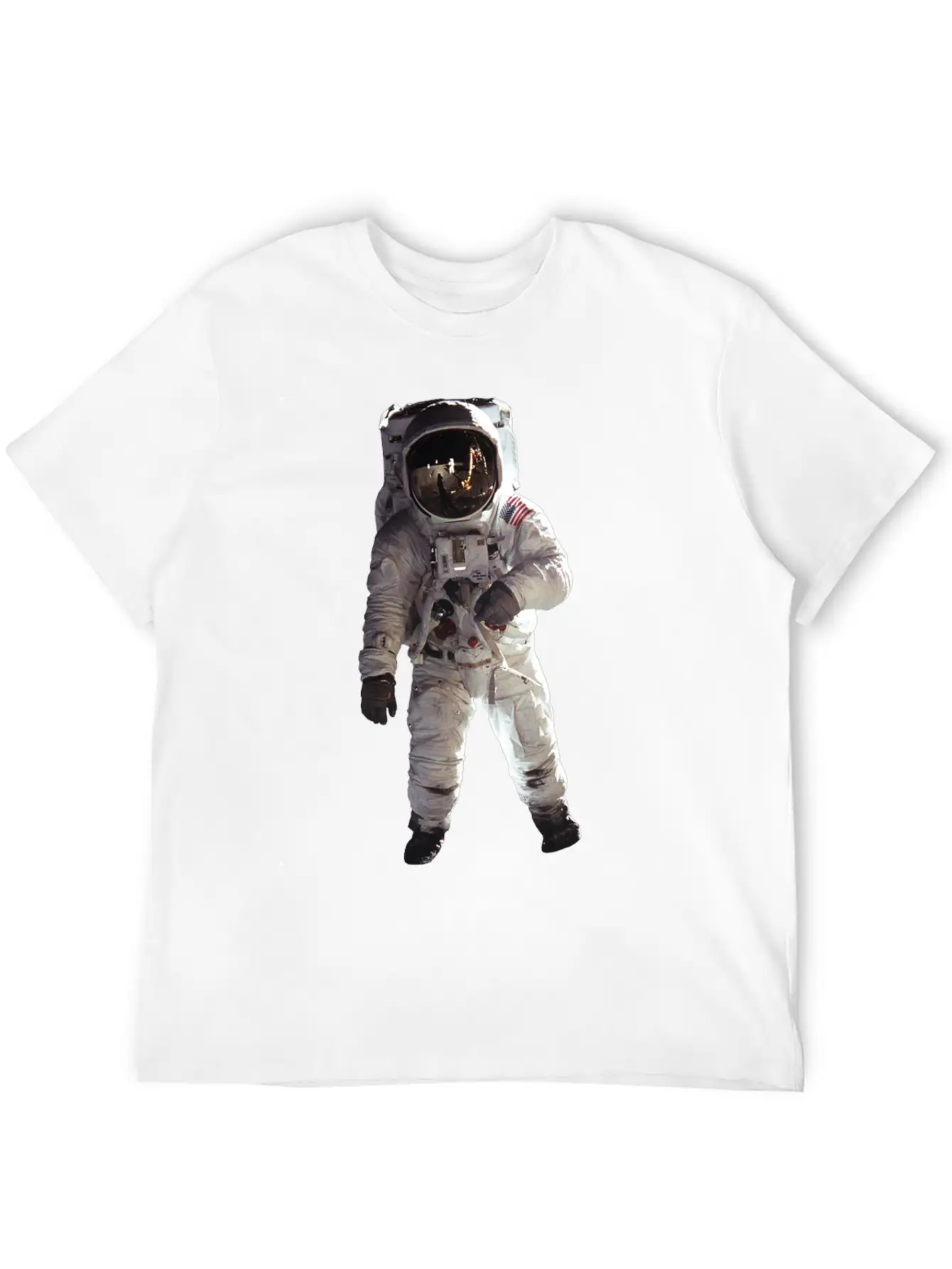 Moon Landing USA Space Astronaut Stylish Everyday T-Shirt – Unisex Basic Cotton Tee