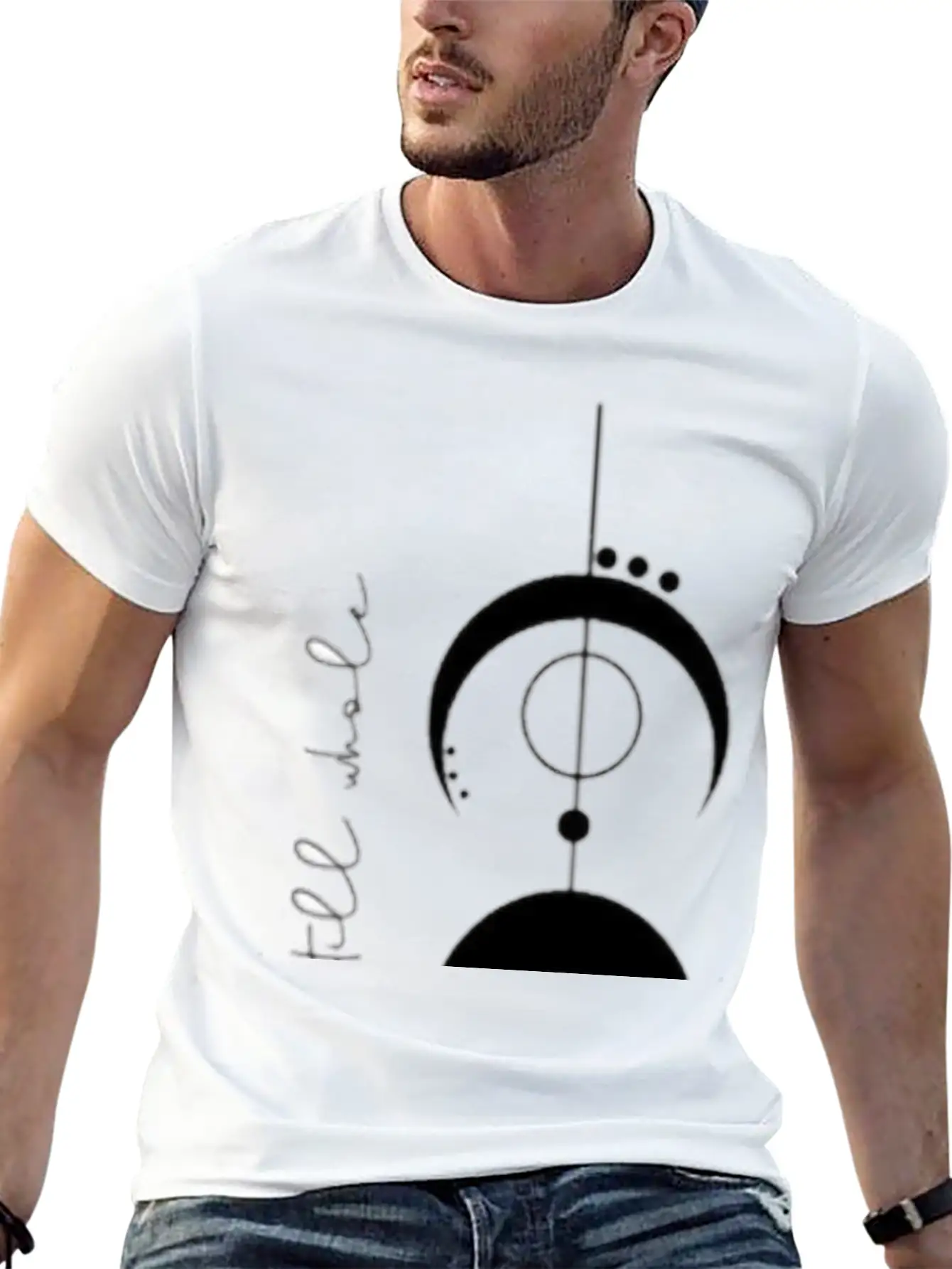 Moon Phases Essential Cotton Tee For Daily Outfits – Unisex Style