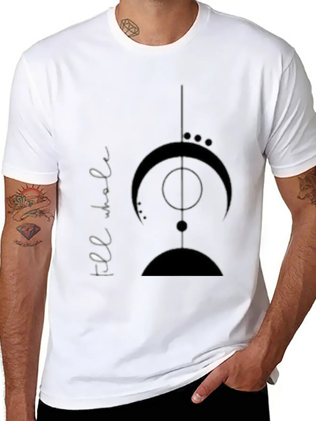 Moon Phases Essential Cotton Tee For Daily Outfits – Unisex Style