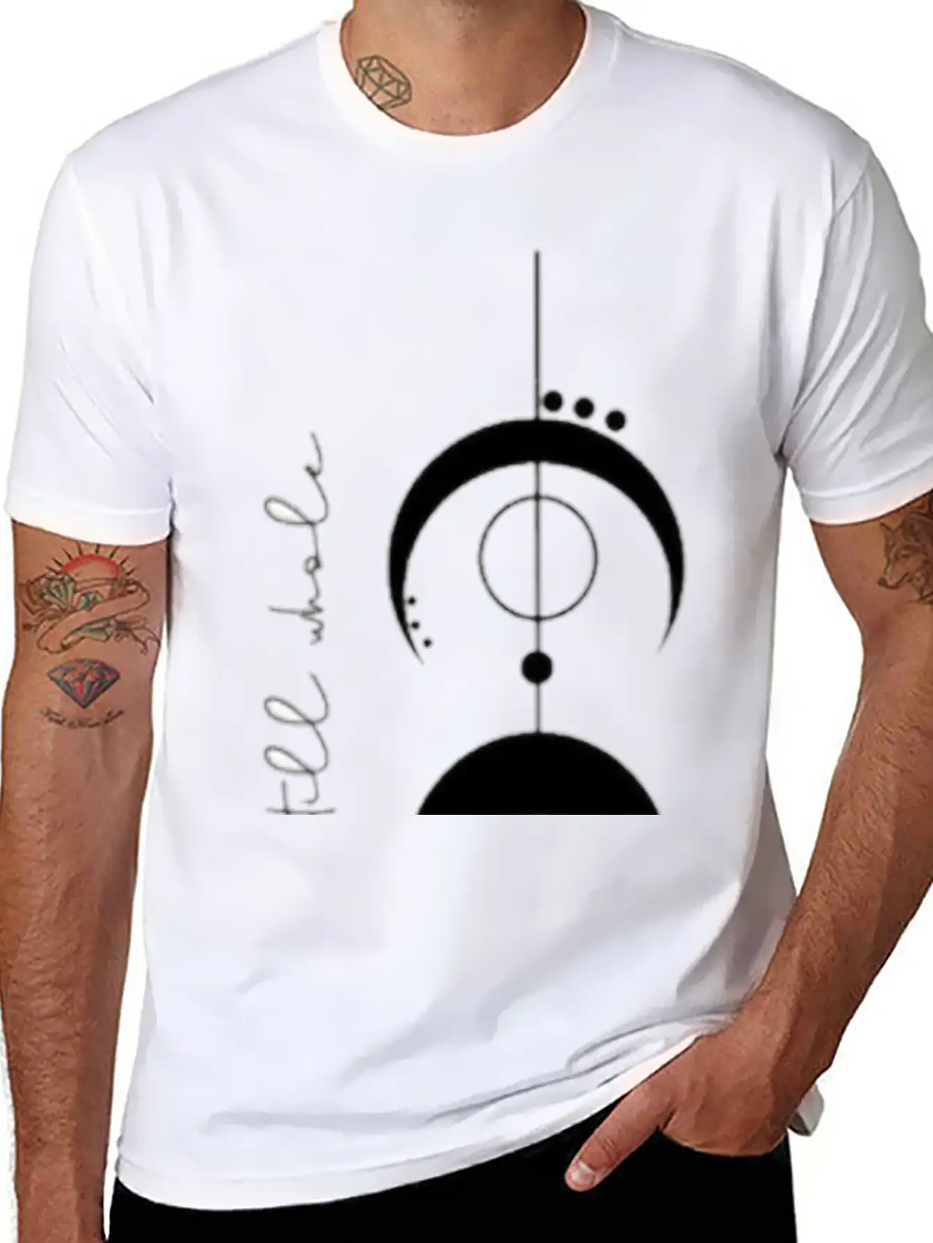 Moon Phases Essential Cotton Tee For Daily Outfits – Unisex Style