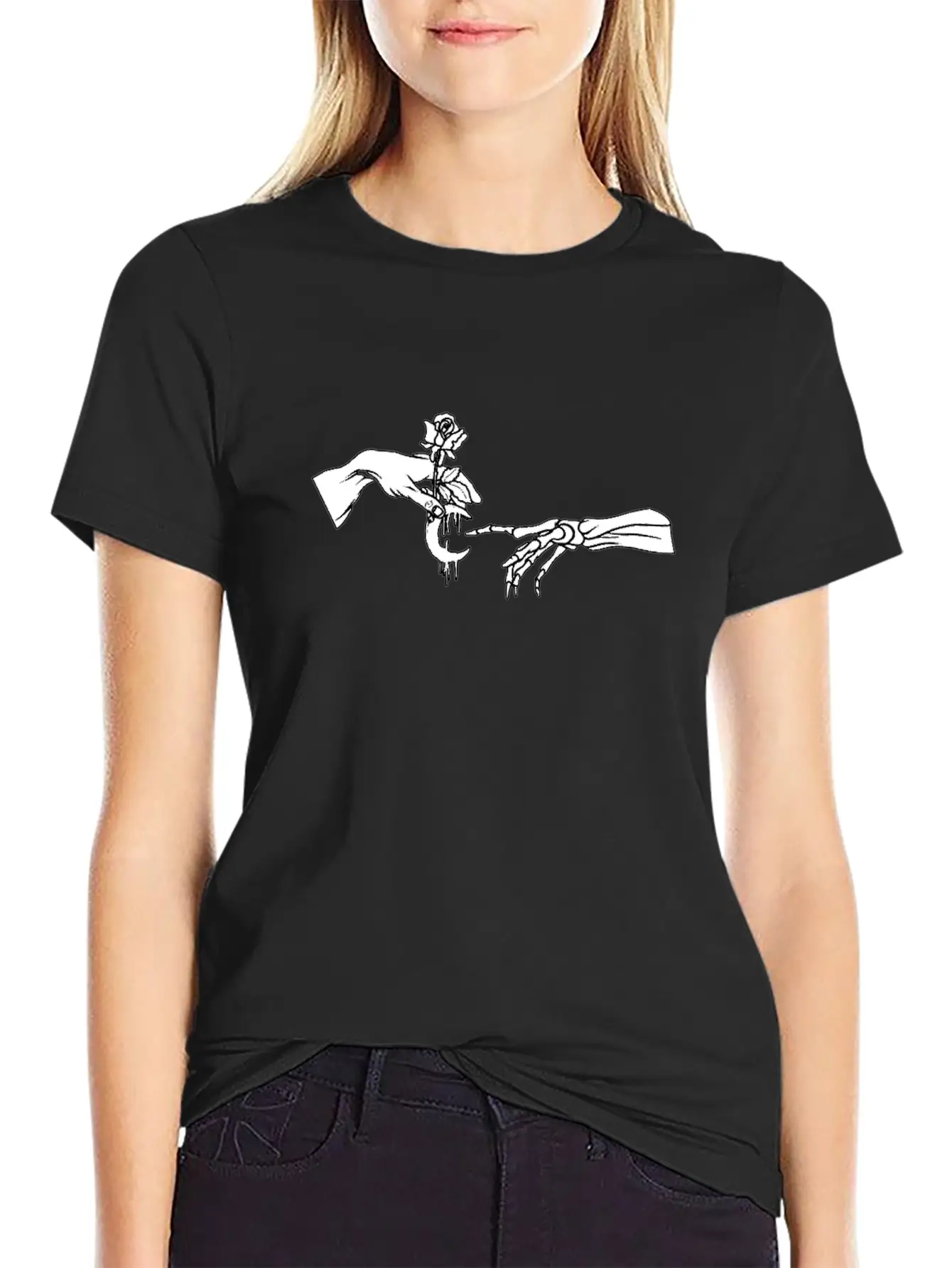 Moon Rose I Creation Of Adam Occult Gifts Classic Cotton Tee – Unisex Comfort For Any Season