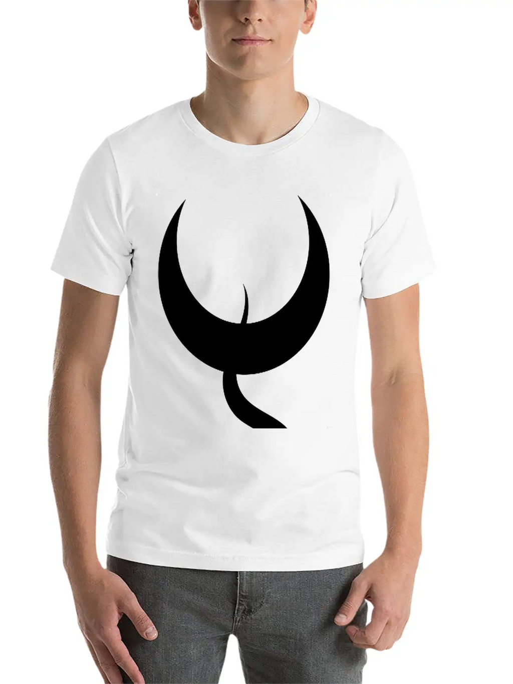 Moon With Snake Breathable Soft Cotton T-Shirt – Timeless Casual Look