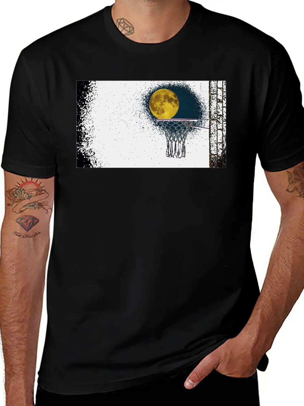 Moonlight Night Essential Cotton Tee For Daily Outfits – Unisex Style