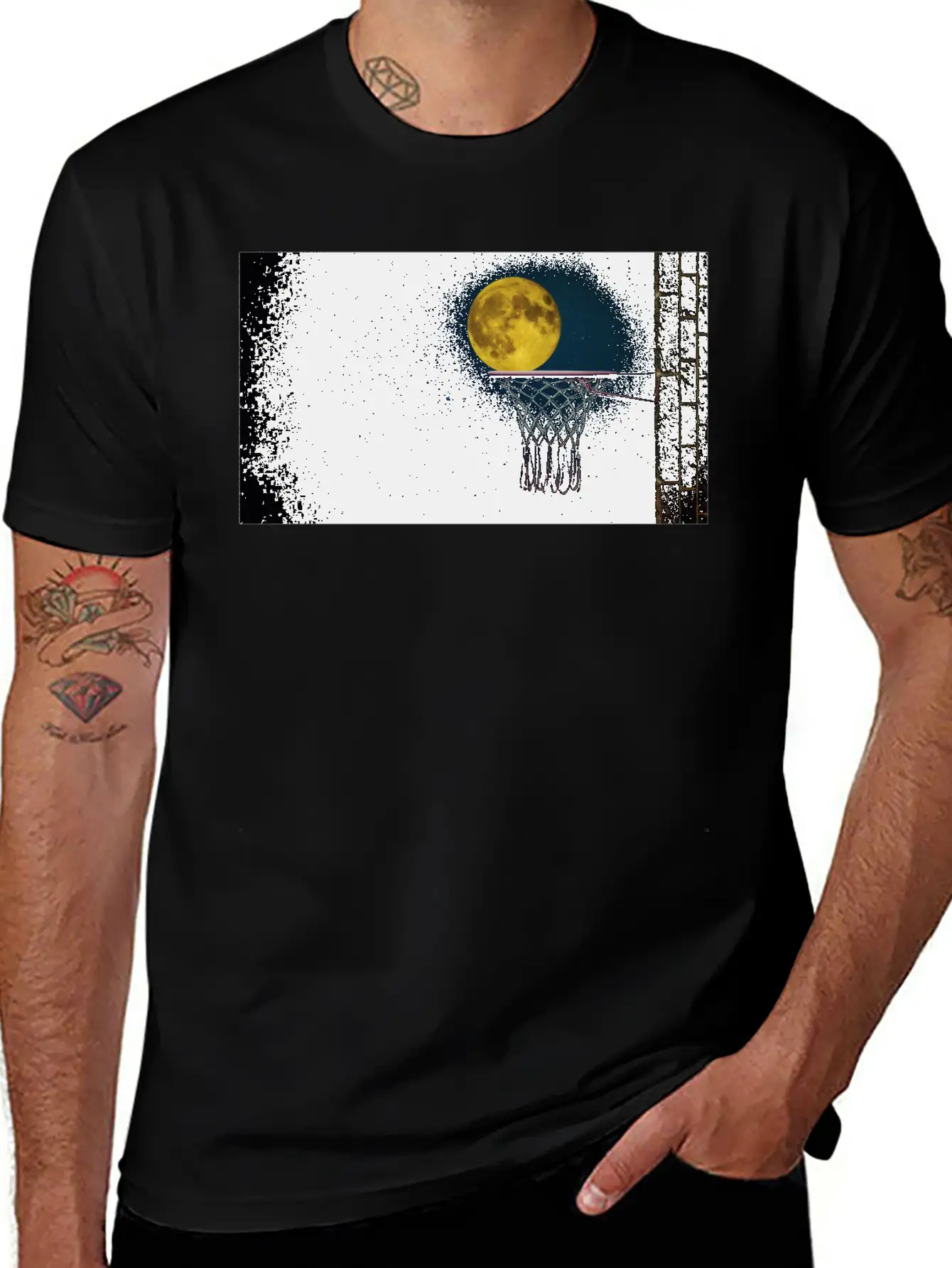 Moonlight Night Essential Cotton Tee For Daily Outfits – Unisex Style