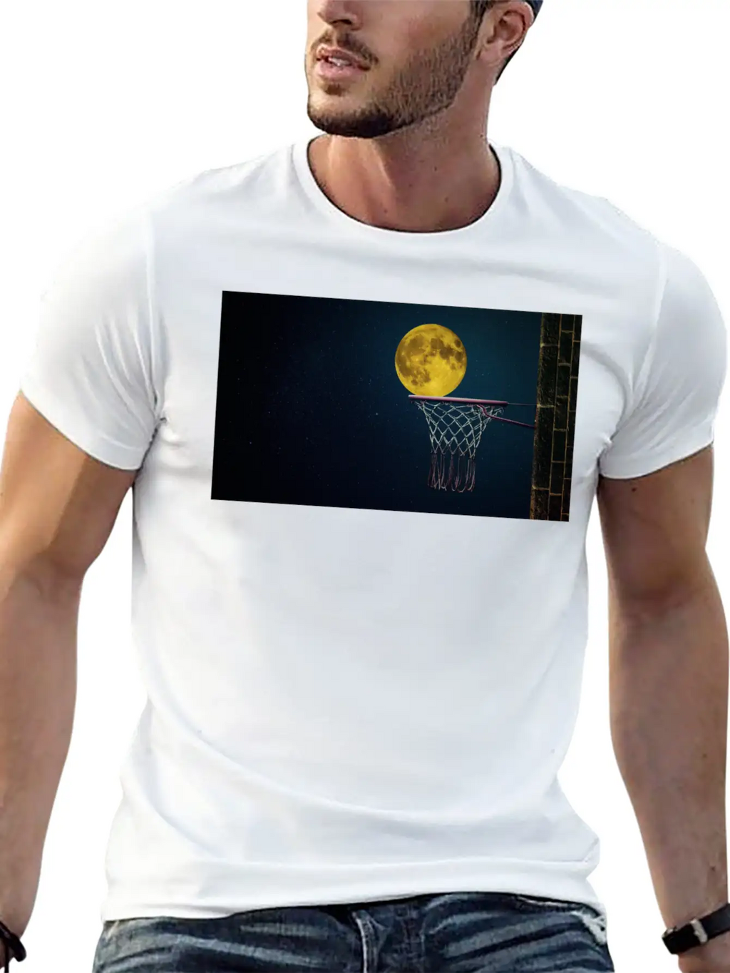 Moonlight Night Essential Cotton Tee For Daily Outfits – Unisex Style
