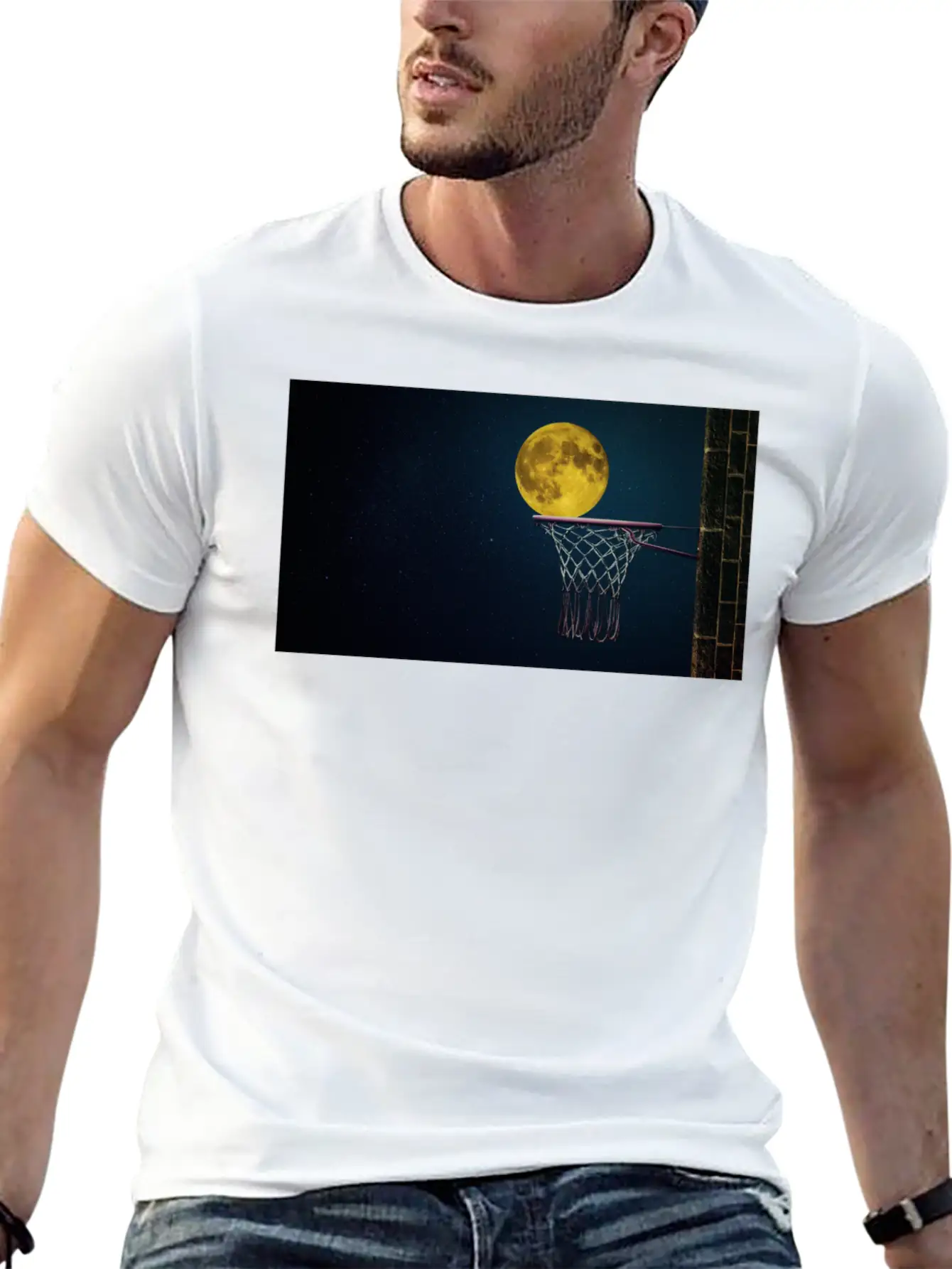 Moonlight Night Essential Cotton Tee For Daily Outfits – Unisex Style