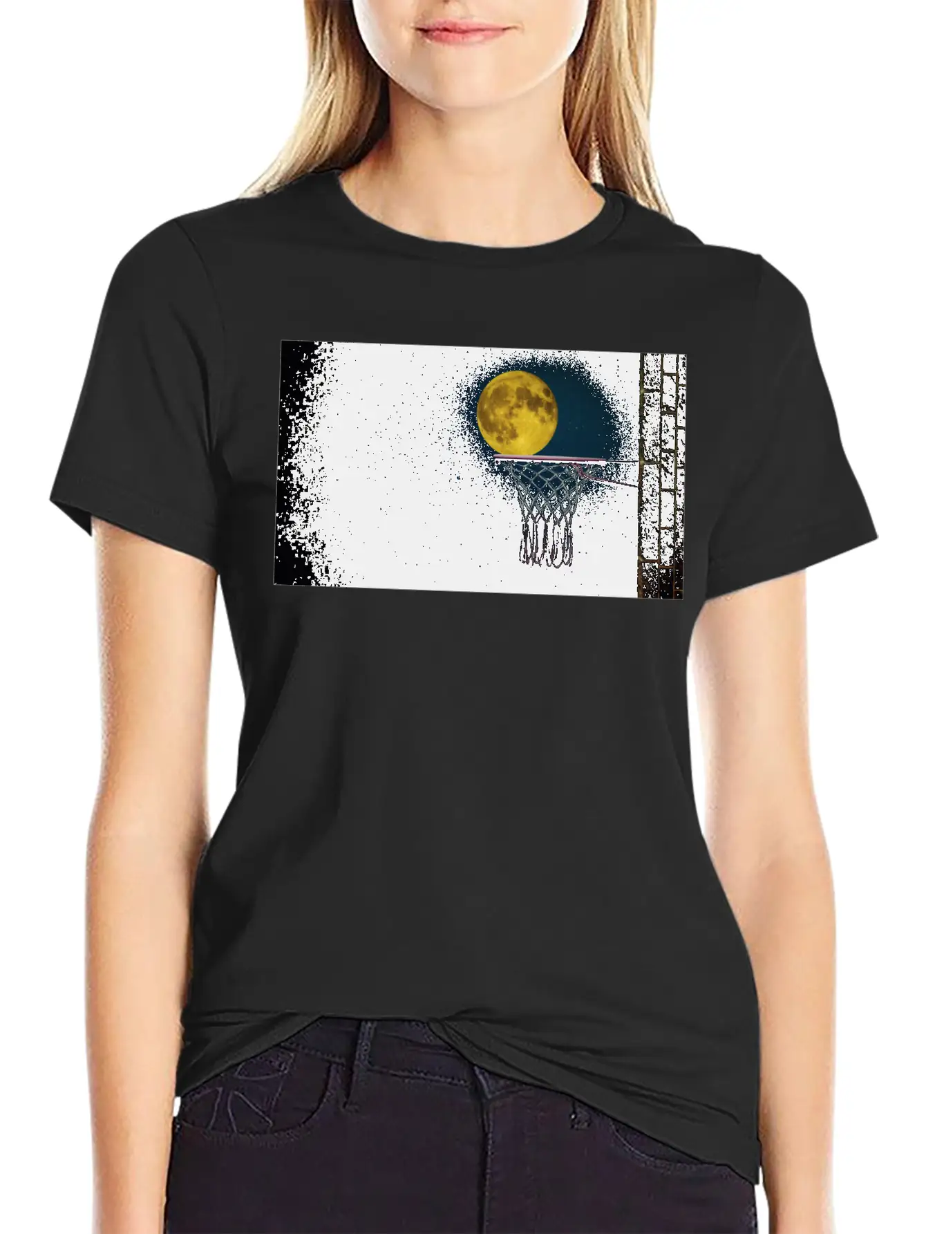 Moonlight Night Essential Cotton Tee For Daily Outfits – Unisex Style