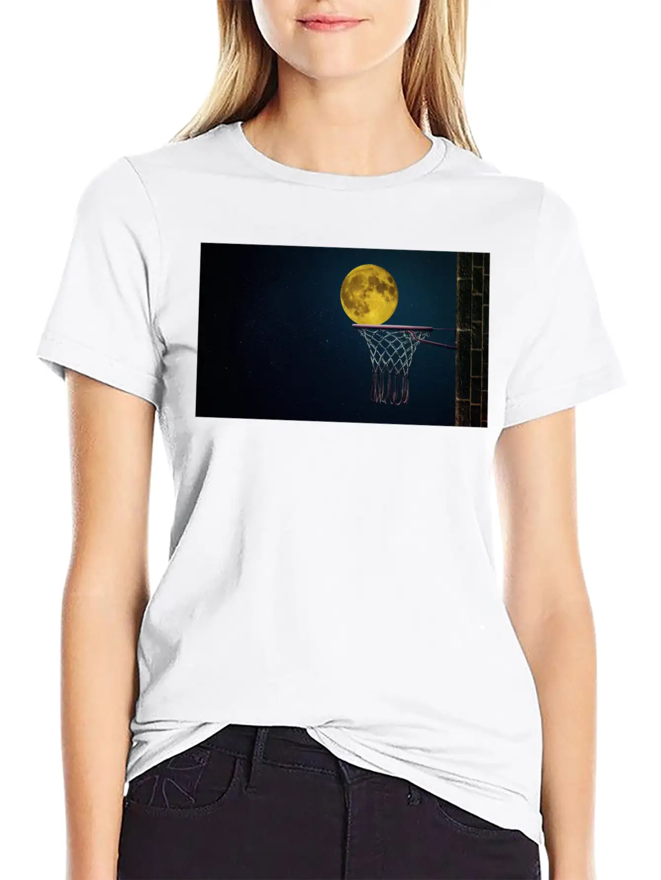 Moonlight Night Essential Cotton Tee For Daily Outfits – Unisex Style