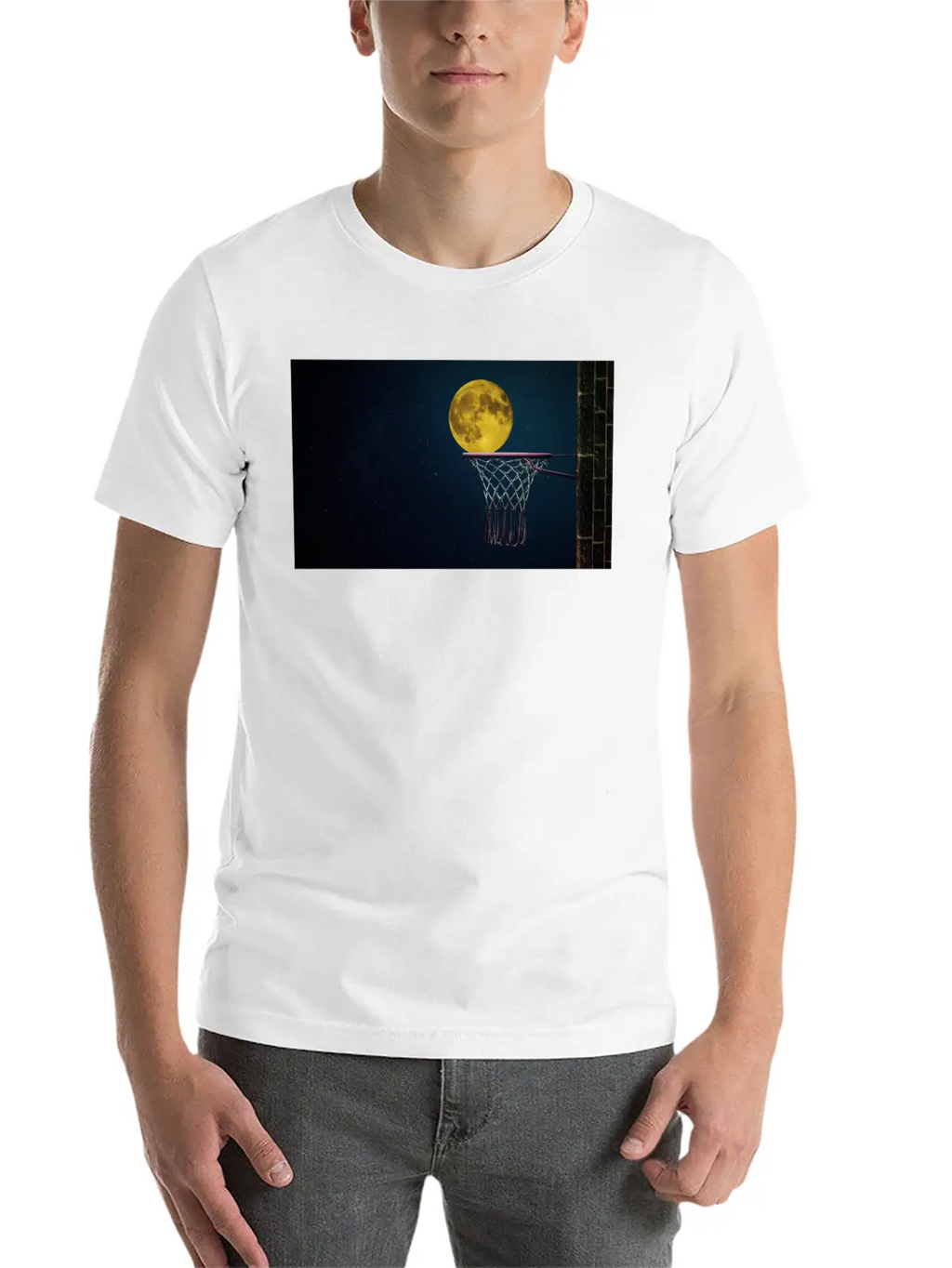 Moonlight Night Essential Cotton Tee For Daily Outfits – Unisex Style