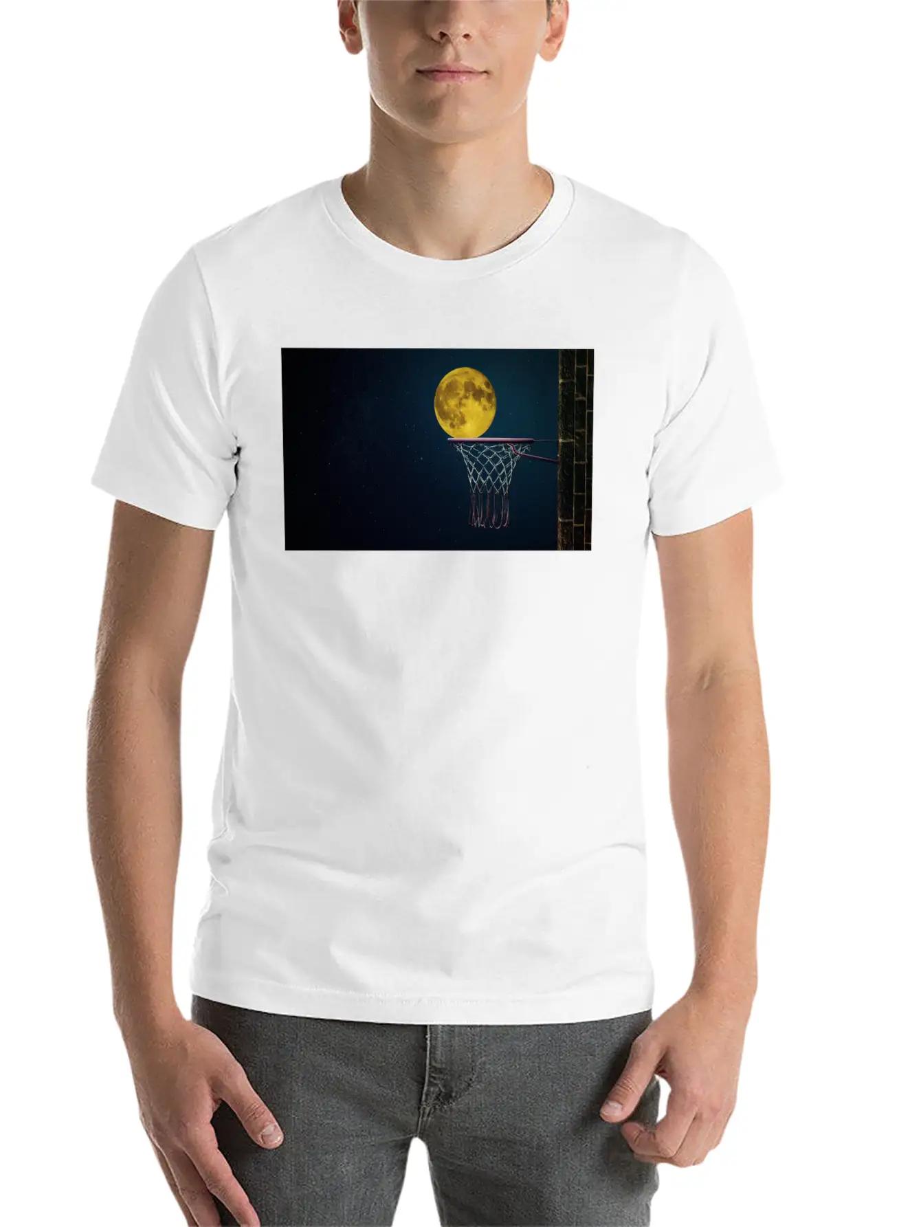 Moonlight Night Essential Cotton Tee For Daily Outfits – Unisex Style