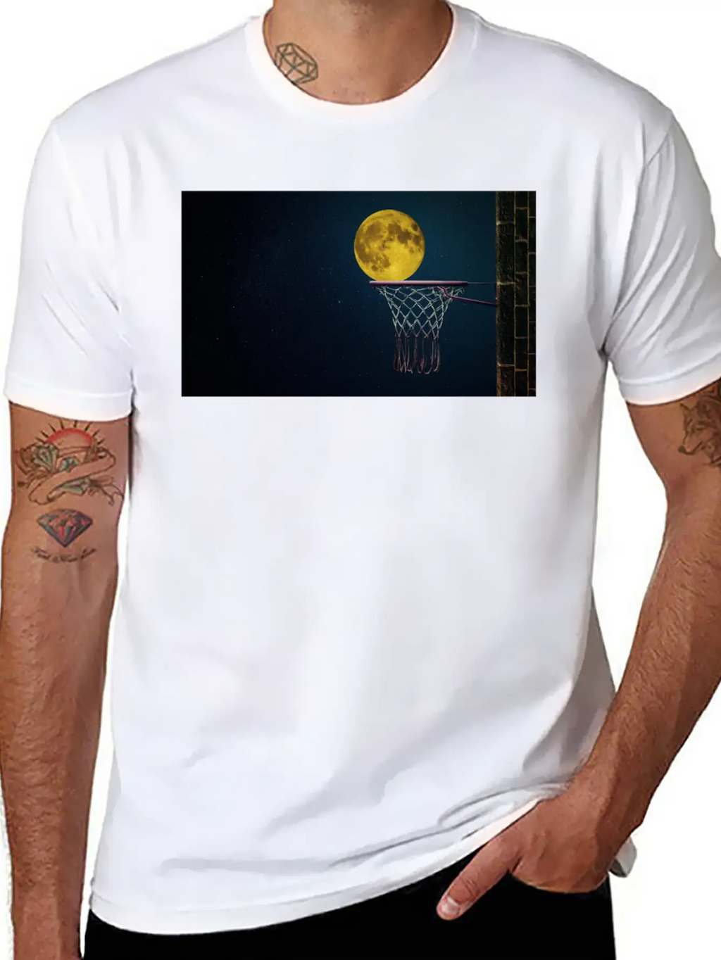 Moonlight Night Essential Cotton Tee For Daily Outfits – Unisex Style
