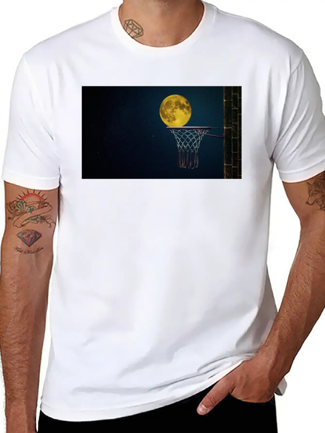 Moonlight Night Essential Cotton Tee For Daily Outfits – Unisex Style
