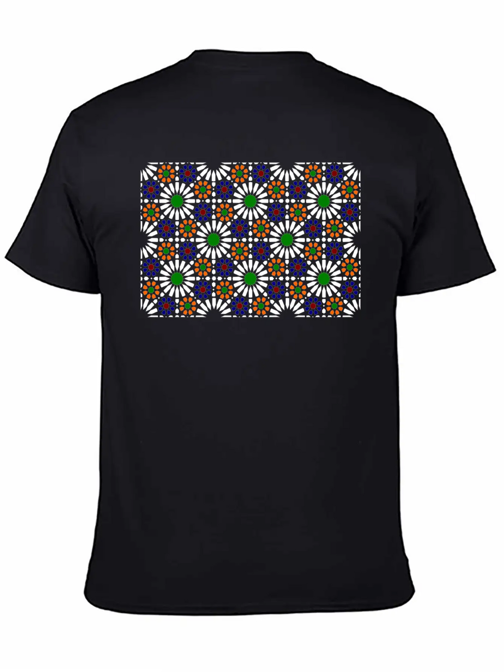 Moorish Mosaic (dark) Essential Cotton Tee For Daily Outfits – Unisex Style