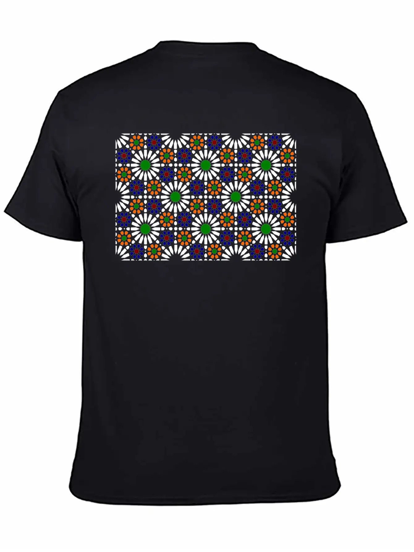 Moorish Mosaic (dark) Essential Cotton Tee For Daily Outfits – Unisex Style