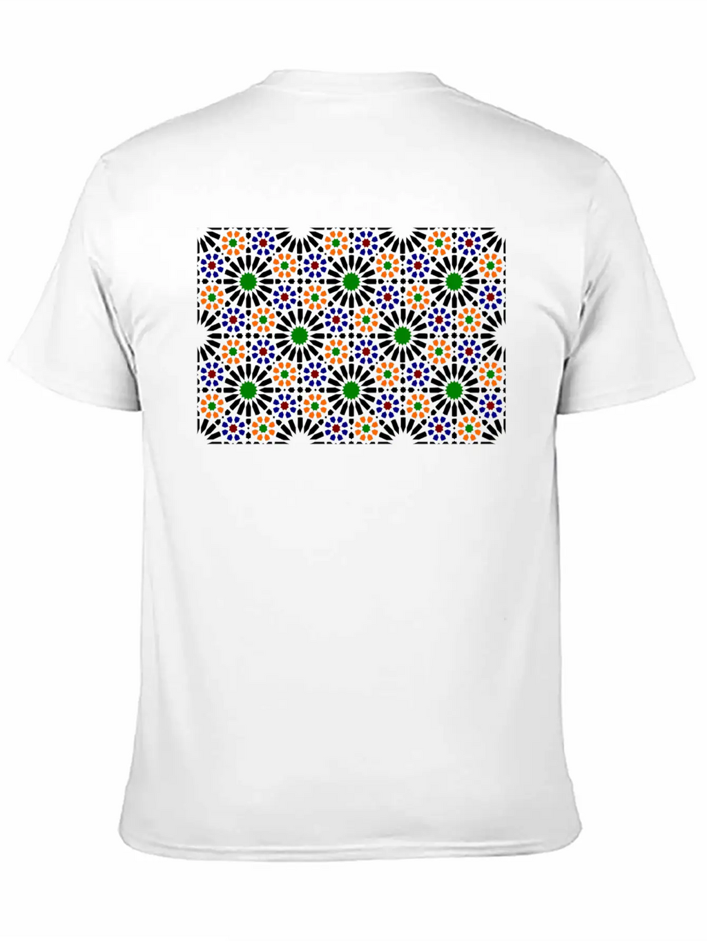 Moorish Mosaic (dark) Essential Cotton Tee For Daily Outfits – Unisex Style