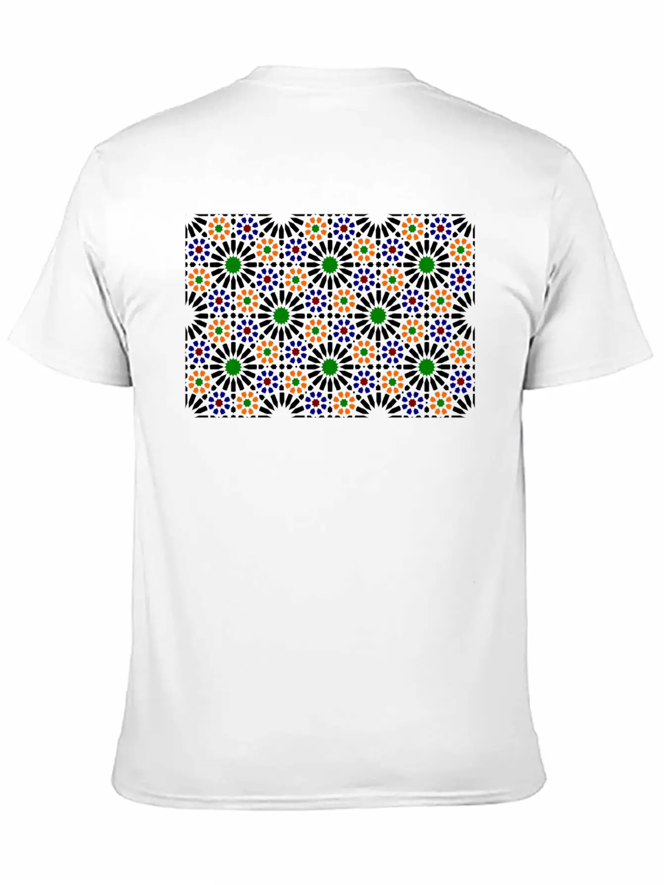 Moorish Mosaic (dark) Essential Cotton Tee For Daily Outfits – Unisex Style
