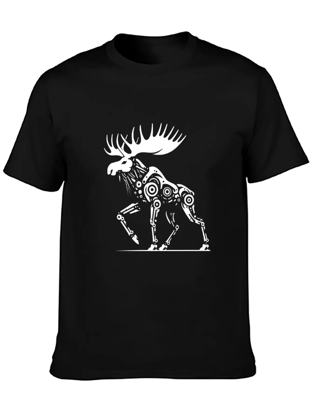 Moose Robotics Mech Sci-Fi Cyberpunk Steampunk Breathable Soft Cotton T-Shirt – Timeless Casual Look