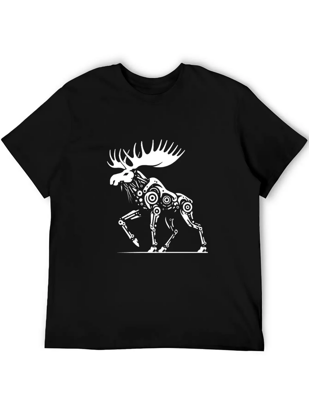 Moose Robotics Mech Sci-Fi Cyberpunk Steampunk Breathable Soft Cotton T-Shirt – Timeless Casual Look