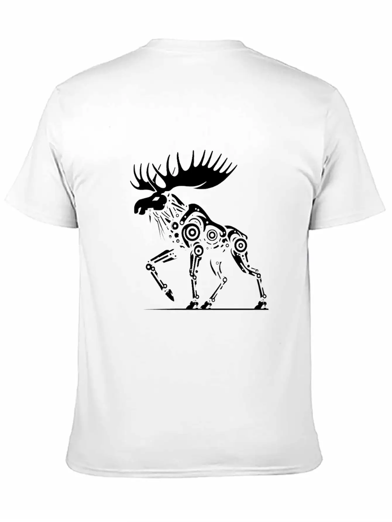 Moose Robotics Mech Sci-Fi Cyberpunk Steampunk Breathable Soft Cotton T-Shirt – Timeless Casual Look