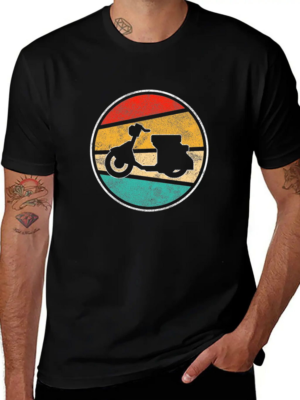 Moped Retro Classic Cotton Tee – Unisex Comfort For Any Season