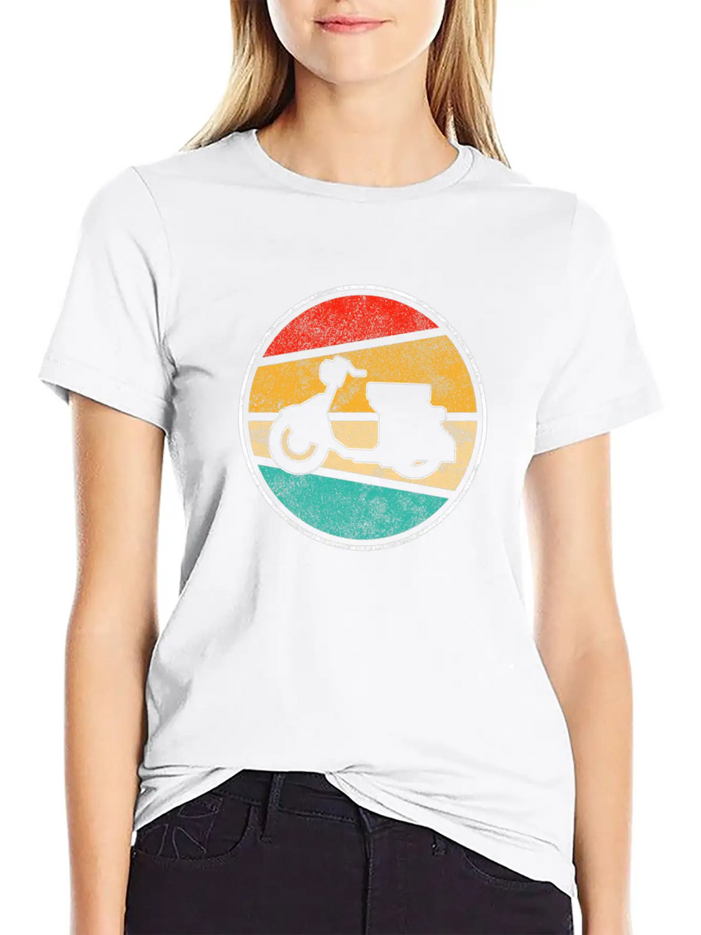 Moped Retro Classic Cotton Tee – Unisex Comfort For Any Season