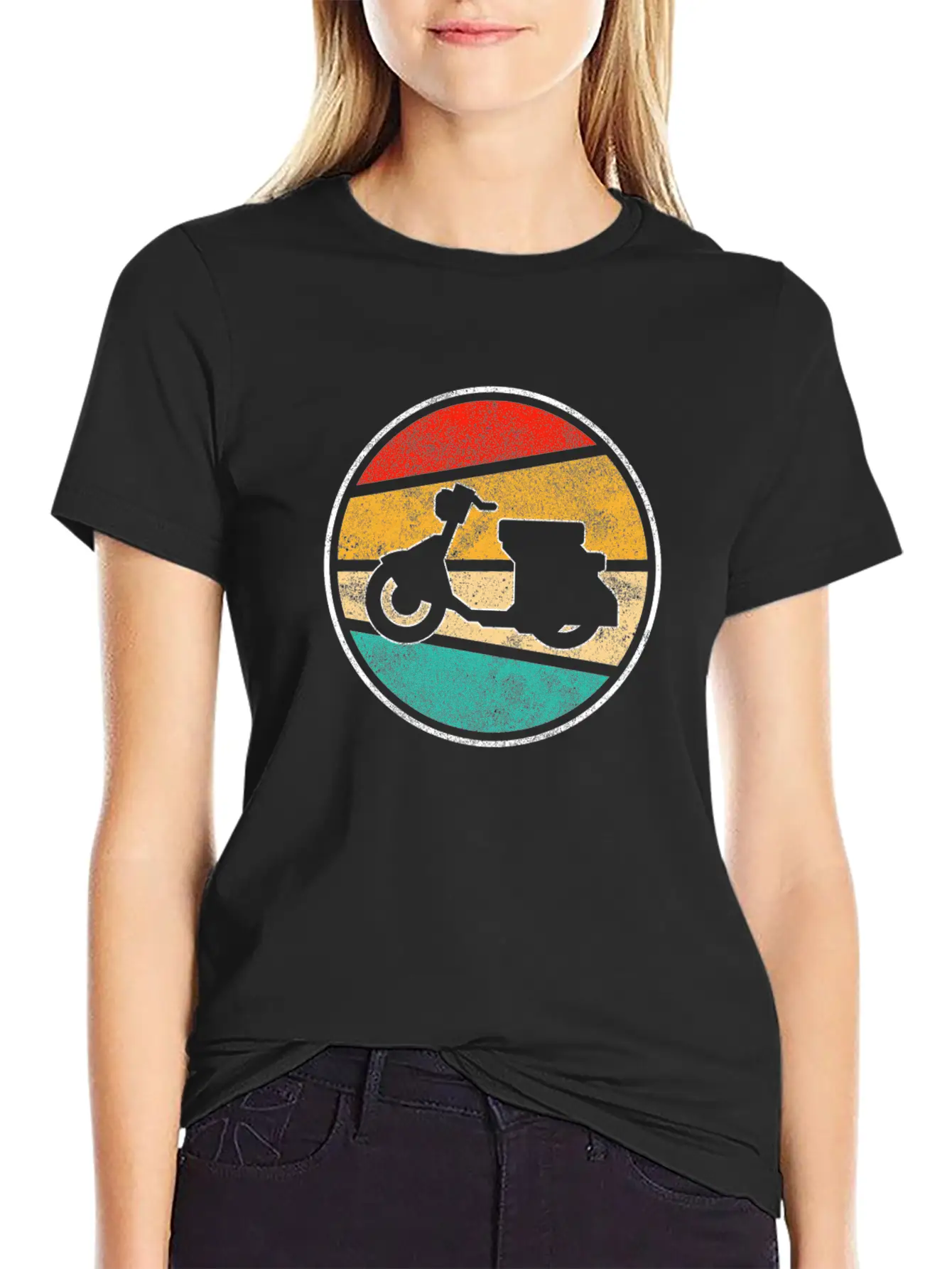 Moped Retro Classic Cotton Tee – Unisex Comfort For Any Season