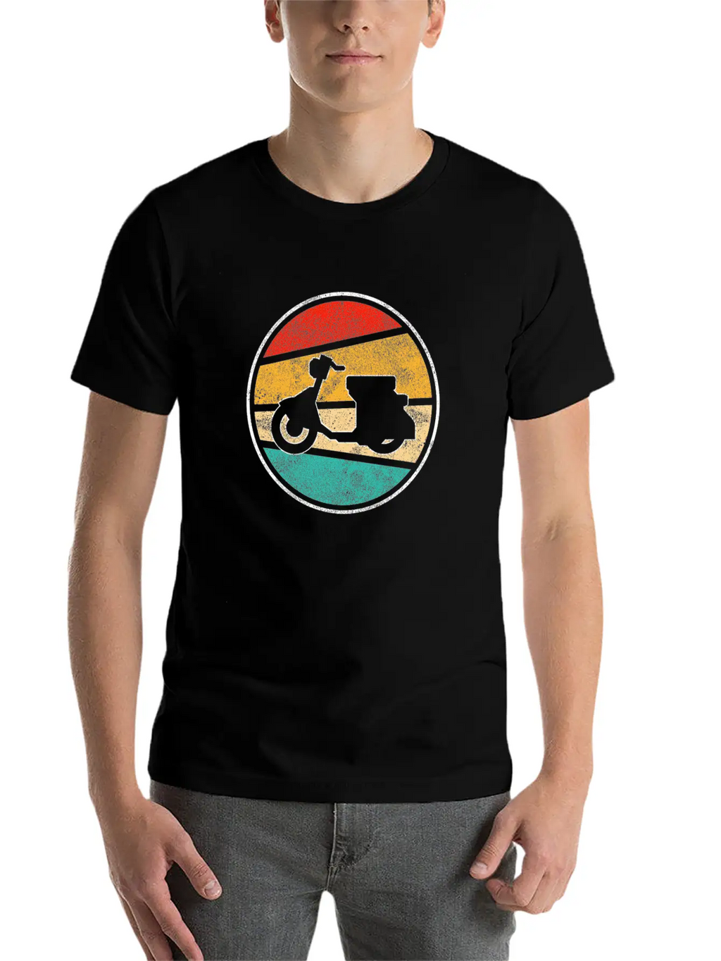 Moped Retro Classic Cotton Tee – Unisex Comfort For Any Season