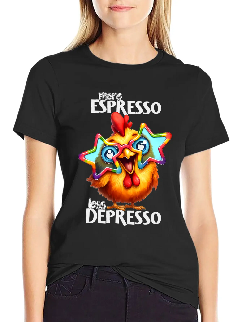 More Espresso Less Depresso Stylish Everyday T-Shirt – Unisex Basic Cotton Tee