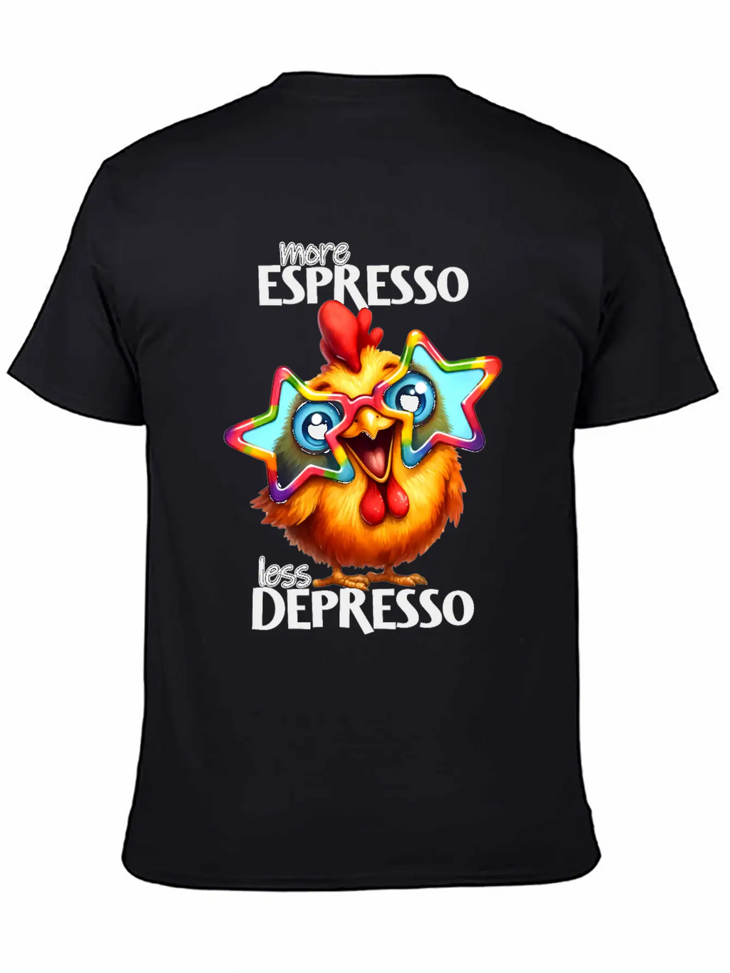 More Espresso Less Depresso Stylish Everyday T-Shirt – Unisex Basic Cotton Tee