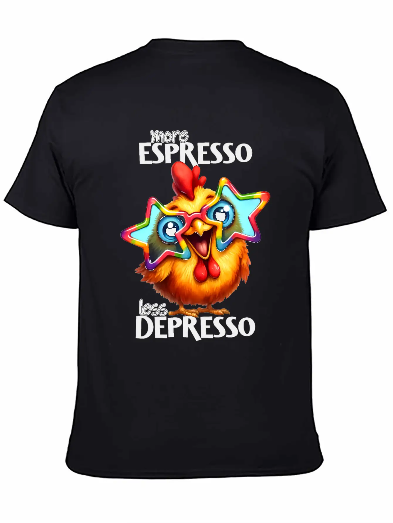 More Espresso Less Depresso Stylish Everyday T-Shirt – Unisex Basic Cotton Tee