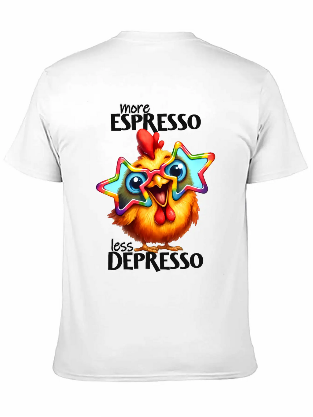 More Espresso Less Depresso Stylish Everyday T-Shirt – Unisex Basic Cotton Tee