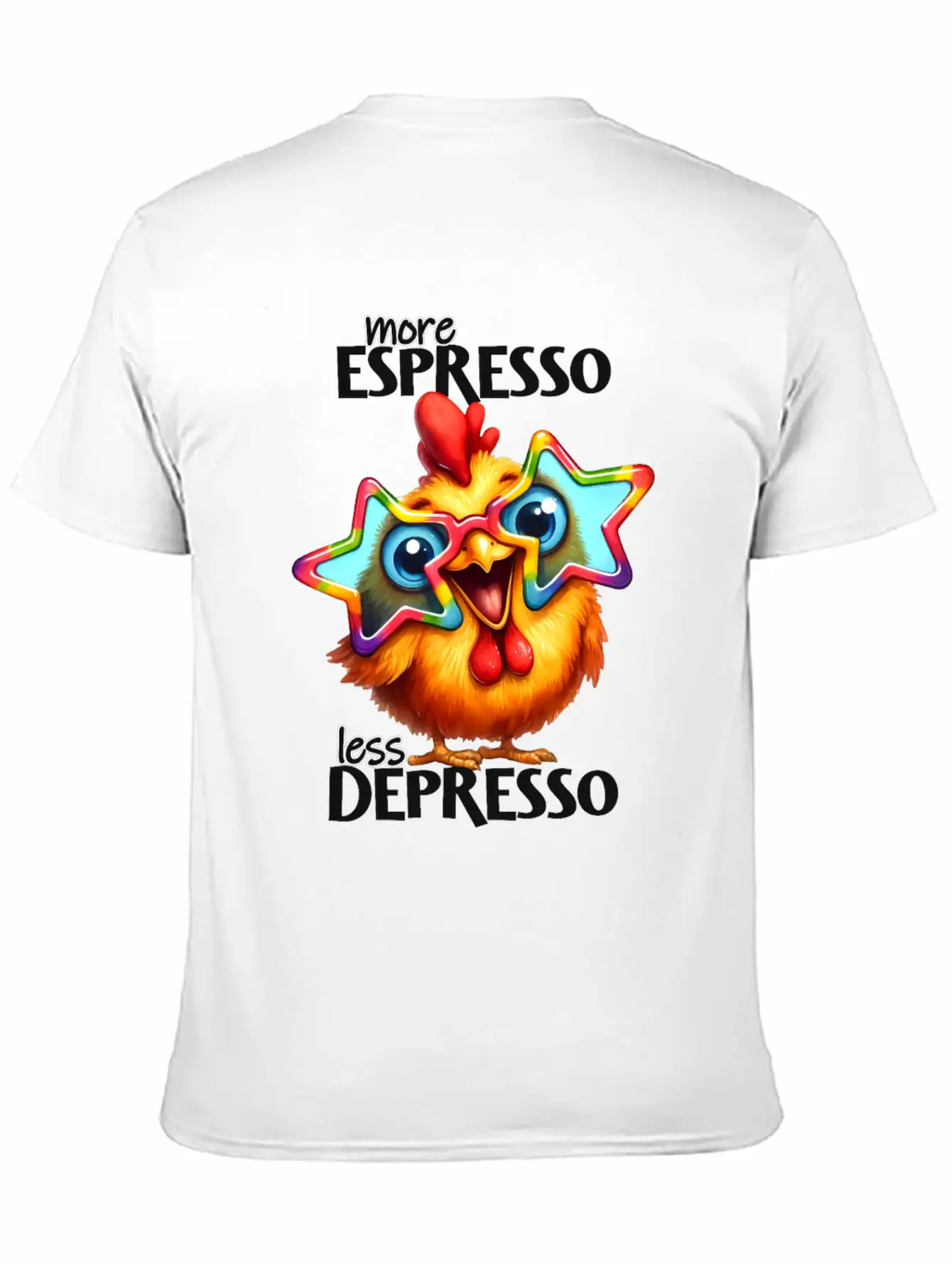 More Espresso Less Depresso Stylish Everyday T-Shirt – Unisex Basic Cotton Tee