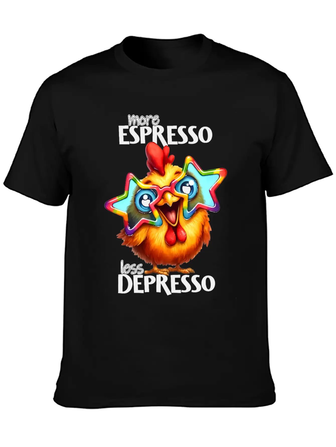 More Espresso Less Depresso Stylish Everyday T-Shirt – Unisex Basic Cotton Tee