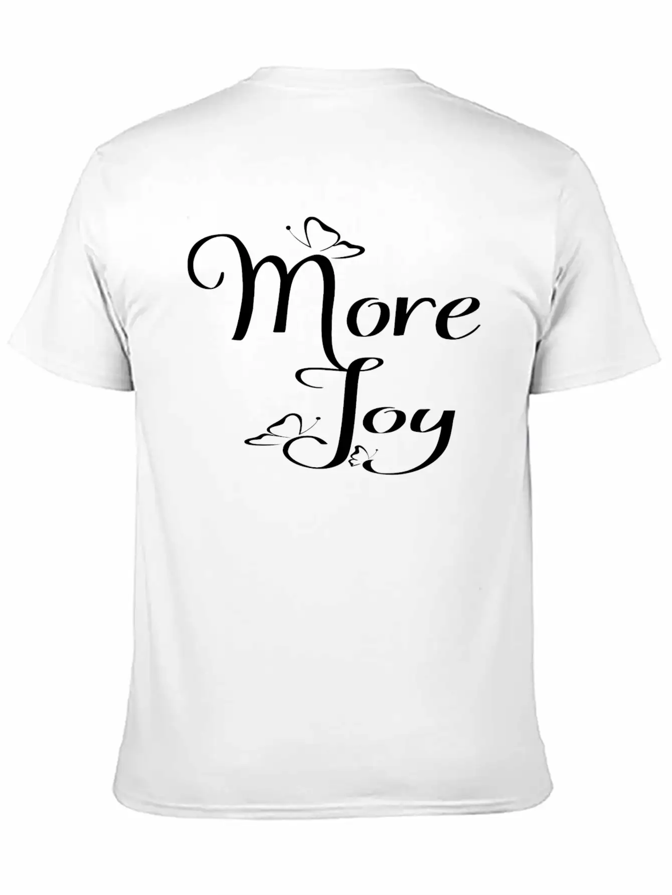 More Joy - Typography Joy Text Modern Fit Casual T-Shirt – Clean And Versatile Design