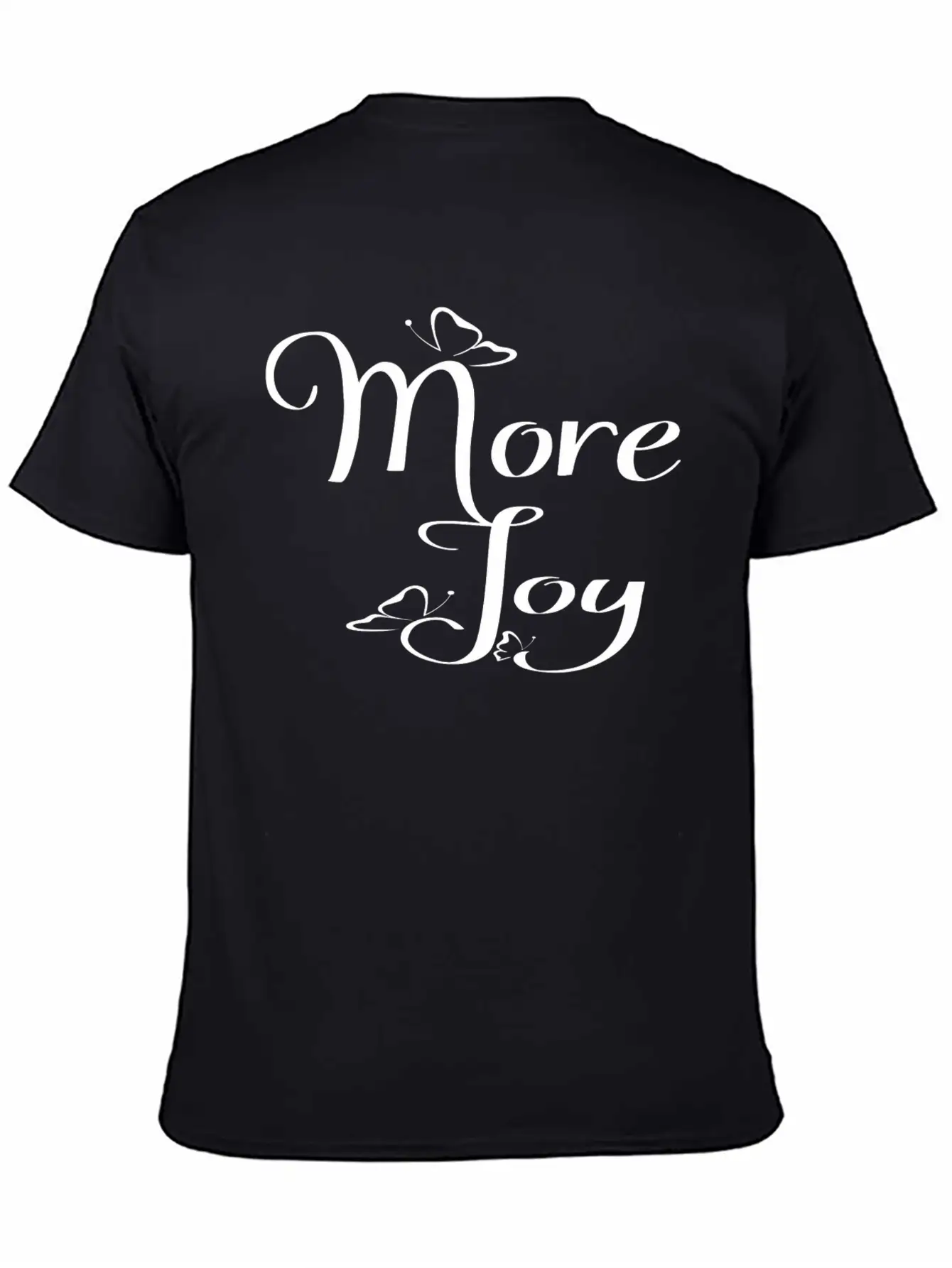 More Joy - Typography Joy Text Modern Fit Casual T-Shirt – Clean And Versatile Design