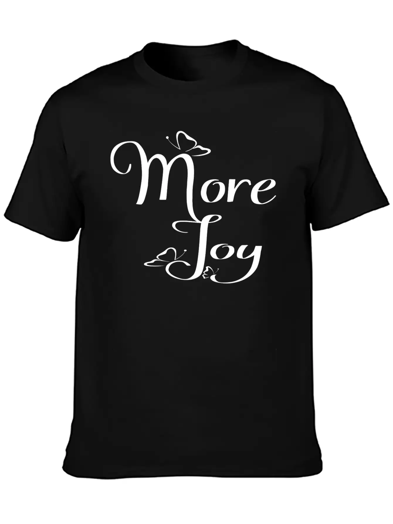 More Joy - Typography Joy Text Modern Fit Casual T-Shirt – Clean And Versatile Design