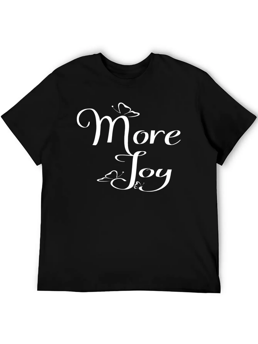 More Joy - Typography Joy Text Modern Fit Casual T-Shirt – Clean And Versatile Design