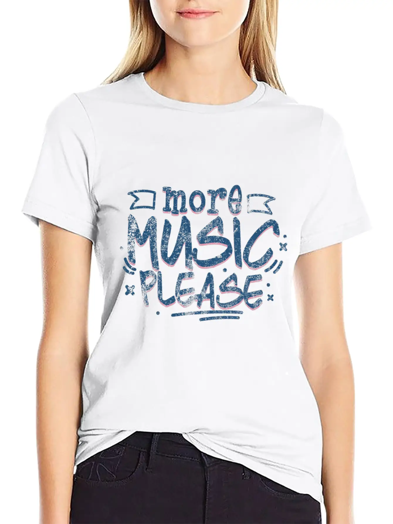 More Music Please Basic Graphic T-Shirt – Daily Comfort In Soft Cotton
