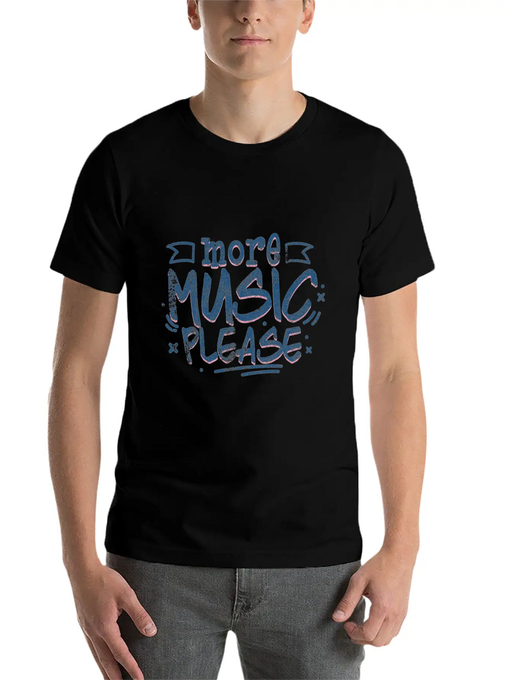 More Music Please Basic Graphic T-Shirt – Daily Comfort In Soft Cotton