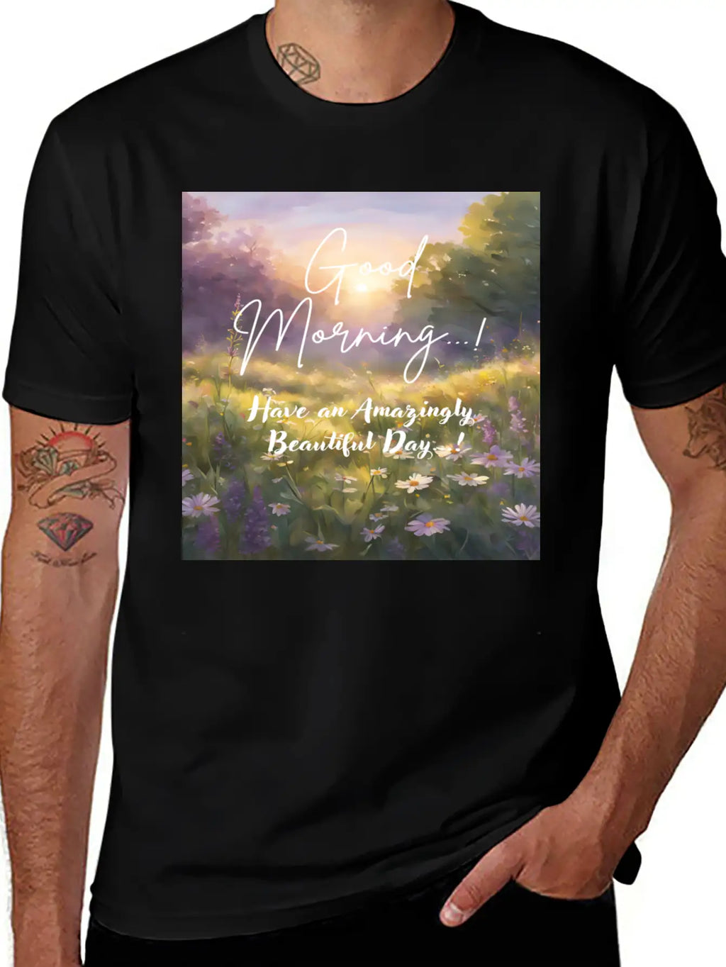 Morning Meadow Bliss Unisex Casual T-Shirt – Clean Design For Daily Comfort