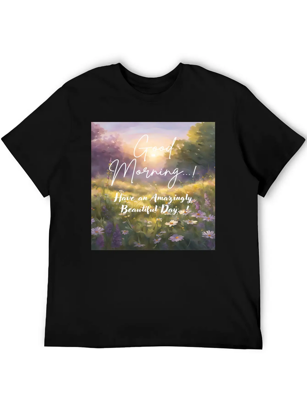 Morning Meadow Bliss Unisex Casual T-Shirt – Clean Design For Daily Comfort