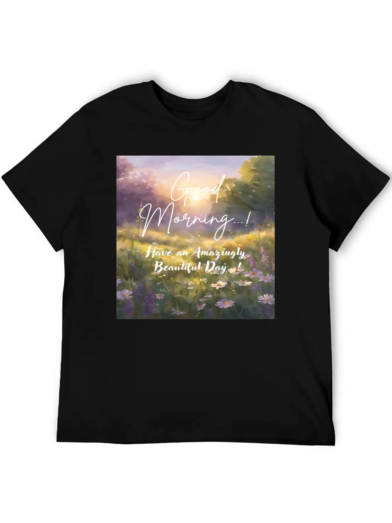 Morning Meadow Bliss Unisex Casual T-Shirt – Clean Design For Daily Comfort