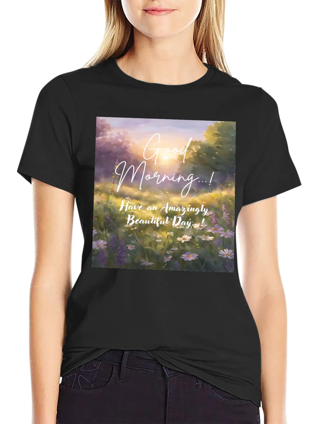 Morning Meadow Bliss Unisex Casual T-Shirt – Clean Design For Daily Comfort
